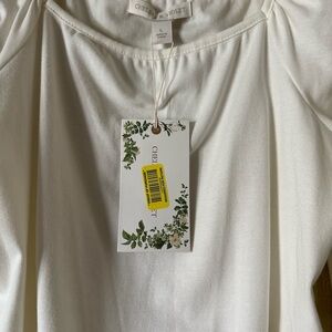 Chelsea & Violet Cream Short Sleeve Blouse